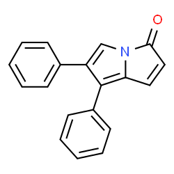ChemSpider 2D Image | 6,7-Diphenyl-3H-pyrrolizin-3-one | C19H13NO