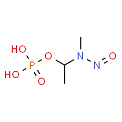 ChemSpider 2D Image | 1-[Methyl(nitroso)amino]ethyl dihydrogen phosphate | C3H9N2O5P