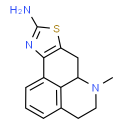 ChemSpider 2D Image | 6-Methyl-5,6,6a,7-tetrahydro-4H-benzo[de][1,3]thiazolo[4,5-g]quinolin-9-amine | C14H15N3S