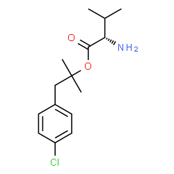 ChemSpider 2D Image | 1-(4-Chlorophenyl)-2-methyl-2-propanyl L-valinate | C15H22ClNO2