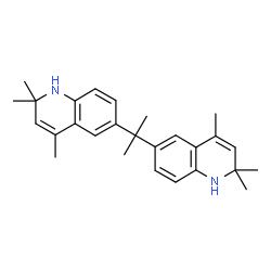 ChemSpider 2D Image | 6,6'-(2,2-Propanediyl)bis(2,2,4-trimethyl-1,2-dihydroquinoline) | C27H34N2