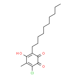 ChemSpider 2D Image | 3-Chloro-6-decyl-5-hydroxy-4-methyl-1,2-benzoquinone | C17H25ClO3