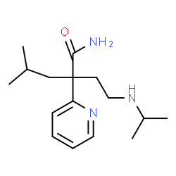 ChemSpider 2D Image | 2-[2-(Isopropylamino)ethyl]-4-methyl-2-(2-pyridinyl)pentanamide | C16H27N3O