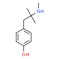ChemSpider 2D Image | 4-[2-Methyl-2-(methylamino)propyl]phenol | C11H17NO