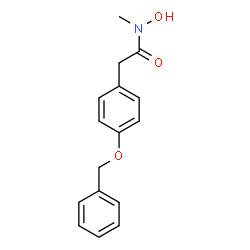 ChemSpider 2D Image | N-Methyl-4-benzyloxyphenylacetohydroxamic acid | C16H17NO3