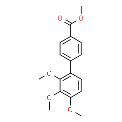 ChemSpider 2D Image | Methyl 2',3',4'-trimethoxy-4-biphenylcarboxylate | C17H18O5