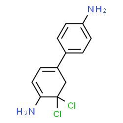 ChemSpider 2D Image | 4-(4-Amino-5,5-dichloro-1,3-cyclohexadien-1-yl)aniline | C12H12Cl2N2