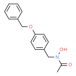 ChemSpider 2D Image | N-(4-Benzyloxybenzyl)acetohydroxamic acid | C16H17NO3