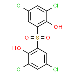 ChemSpider 2D Image | 2,2'-Sulfonylbis(4,6-dichlorophenol) | C12H6Cl4O4S