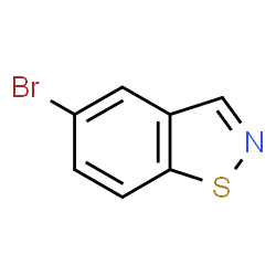 ChemSpider 2D Image | 5-Bromo-1,2-benzothiazole | C7H4BrNS