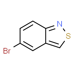 ChemSpider 2D Image | 5-bromo-2,1-benzothiazole | C7H4BrNS
