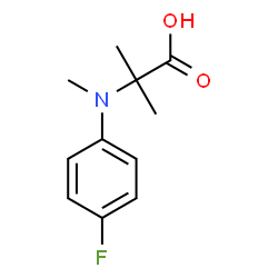 ChemSpider 2D Image | N-(4-Fluorophenyl)-N,2-dimethylalanine | C11H14FNO2