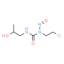 ChemSpider 2D Image | 1-(2-Chloroethyl)-3-(2-hydroxypropyl)-1-nitrosourea | C6H12ClN3O3