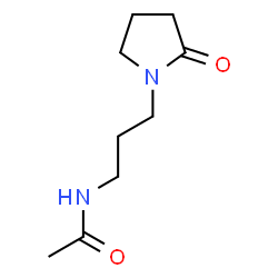 ChemSpider 2D Image | N-(3-acetamidopropyl)pyrrolidin-2-one | C9H16N2O2