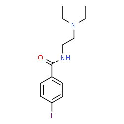 ChemSpider 2D Image | N-[2-(Diethylamino)ethyl]-4-iodobenzamide | C13H19IN2O