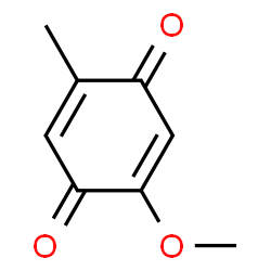 ChemSpider 2D Image | 2-Methoxy-5-methyl-1,4-benzoquinone | C8H8O3