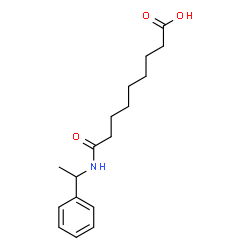 ChemSpider 2D Image | 9-Oxo-9-[(1-phenylethyl)amino]nonanoic acid | C17H25NO3
