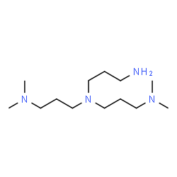 ChemSpider 2D Image | N-(3-Aminopropyl)-N-[3-(dimethylamino)propyl]-N',N'-dimethyl-1,3-propanediamine | C13H32N4