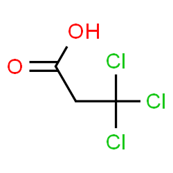 ChemSpider 2D Image | 3,3,3-Trichloropropanoic acid | C3H3Cl3O2