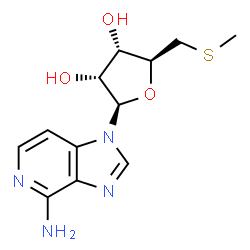 ChemSpider 2D Image | 1-(5-S-Methyl-5-thio-beta-D-ribofuranosyl)-1H-imidazo[4,5-c]pyridin-4-amine | C12H16N4O3S