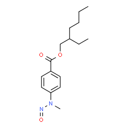 ChemSpider 2D Image | 2-Ethylhexyl 4-[methyl(nitroso)amino]benzoate | C16H24N2O3