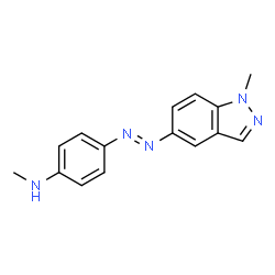 ChemSpider 2D Image | 1-methyl-5-(4-methylaminophenylazo)indazole | C15H15N5