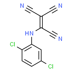 ChemSpider 2D Image | (2,5-Dichloroanilino)ethenetricarbonitrile | C11H4Cl2N4
