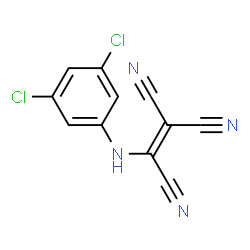 ChemSpider 2D Image | (3,5-Dichloroanilino)ethenetricarbonitrile | C11H4Cl2N4