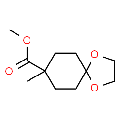 ChemSpider 2D Image | Methyl 8-methyl-1,4-dioxaspiro[4.5]decane-8-carboxylate | C11H18O4