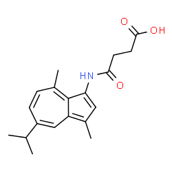 ChemSpider 2D Image | 4-[(5-Isopropyl-3,8-dimethyl-1-azulenyl)amino]-4-oxobutanoic acid | C19H23NO3