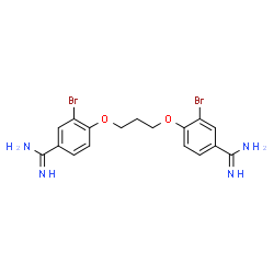 ChemSpider 2D Image | Dibrompropamidine | C17H18Br2N4O2