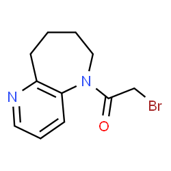 ChemSpider 2D Image | 5h-pyrido(3,2-b)azepine, 5-(bromoacetyl)-6,7,8,9-tetrahydro- | C11H13BrN2O