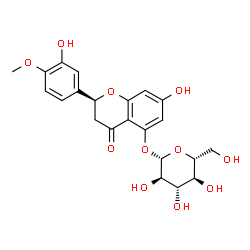 ChemSpider 2D Image | Hesperetin 5-Î²-D-glucopyranoside | C22H24O11