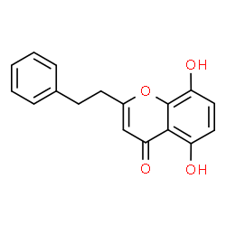 ChemSpider 2D Image | 5,8-Dihydroxy-2-(2-phenylethyl)chromone | C17H14O4