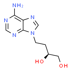 ChemSpider 2D Image | (2S)-4-(6-Amino-9H-purin-9-yl)-1,2-butanediol | C9H13N5O2