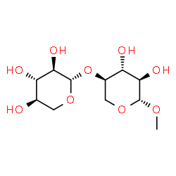ChemSpider 2D Image | Methyl 4-O-beta-xylopyranosyl-beta-xylopyranoside | C11H20O9
