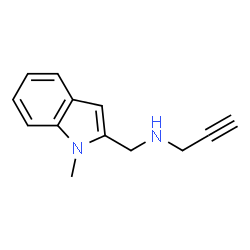 ChemSpider 2D Image | N-[(1-Methyl-1H-indol-2-yl)methyl]-2-propyn-1-amine | C13H14N2