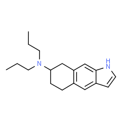 ChemSpider 2D Image | N,N-Dipropyl-5,6,7,8-tetrahydro-1H-benzo[f]indol-7-amine | C18H26N2