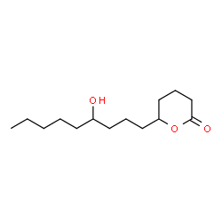 ChemSpider 2D Image | 6-(4-Hydroxynonyl)tetrahydro-2H-pyran-2-one | C14H26O3
