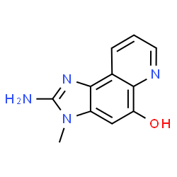 ChemSpider 2D Image | 2-Amino-3-methyl-3H-imidazo[4,5-f]quinolin-5-ol | C11H10N4O