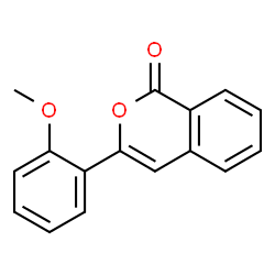ChemSpider 2D Image | 3-(2-Methoxyphenyl)-1H-isochromen-1-one | C16H12O3