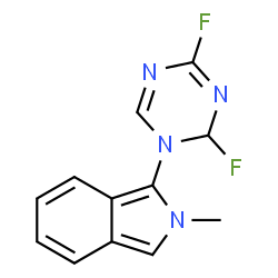 ChemSpider 2D Image | 1-(2,4-Difluoro-1,3,5-triazin-1(2H)-yl)-2-methyl-2H-isoindole | C12H10F2N4