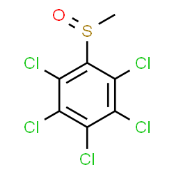 ChemSpider 2D Image | pentachloro(methylsulfinyl)benzene | C7H3Cl5OS