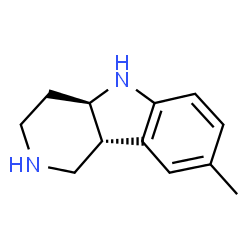 ChemSpider 2D Image | (4aR,9bR)-8-Methyl-2,3,4,4a,5,9b-hexahydro-1H-pyrido[4,3-b]indole | C12H16N2