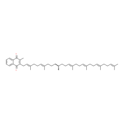 ChemSpider 2D Image | 2-[(2E,6E,10E,14E,18E,22E)-3,7,11,15,19,23,27-heptamethyloctacosa-2,6,10,14,18,22,26-heptaenyl]-3-methyl-naphthalene-1,4-dione | C46H64O2