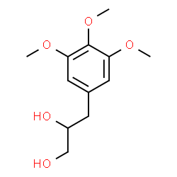 ChemSpider 2D Image | 3-(3,4,5-Trimethoxyphenyl)-1,2-propanediol | C12H18O5
