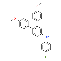 ChemSpider 2D Image | N-(4-Fluorophenyl)-4,4''-dimethoxy-1,1':2',1''-terphenyl-4'-amine | C26H22FNO2