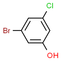 ChemSpider 2D Image | 3-Bromo-5-chlorophenol | C6H4BrClO