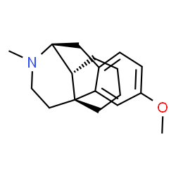 ChemSpider 2D Image | (9alpha)-3-Methoxy-17-methylmorphinan | C18H25NO
