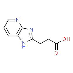 ChemSpider 2D Image | 3-(1H-Imidazo[4,5-b]pyridin-2-yl)propanoic acid | C9H9N3O2